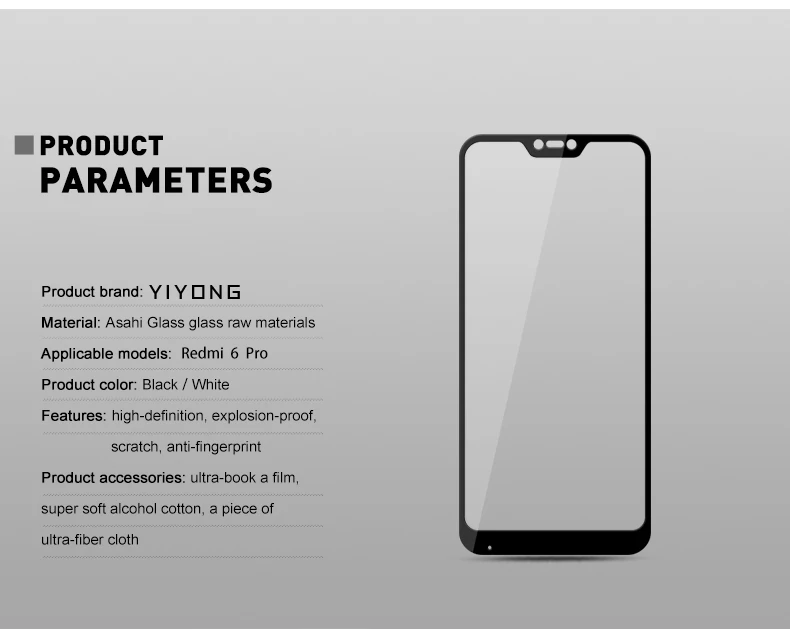 25 шт./лот YIYONG 5D Полное стекло для Xiaomi Redmi 6 Pro 6A 5 Plus 5A Закаленное стекло протектор экрана Xiomi Redmi 4A 4X S2 Y1 Lite