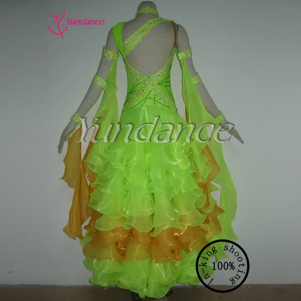 

Beautiful Dress Woman Costumes Ballroom Dance Dress Customized Size 2016 B-11115