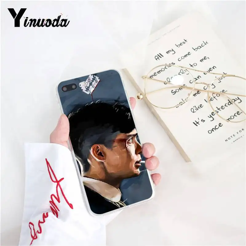 Yinuoda острые козырьки Coque PEAKY blinds шаблон мягкий чехол для телефона для iPhone 8 7 6 6S Plus X XS MAX 5 5S SE XR 11 11pro 11promax