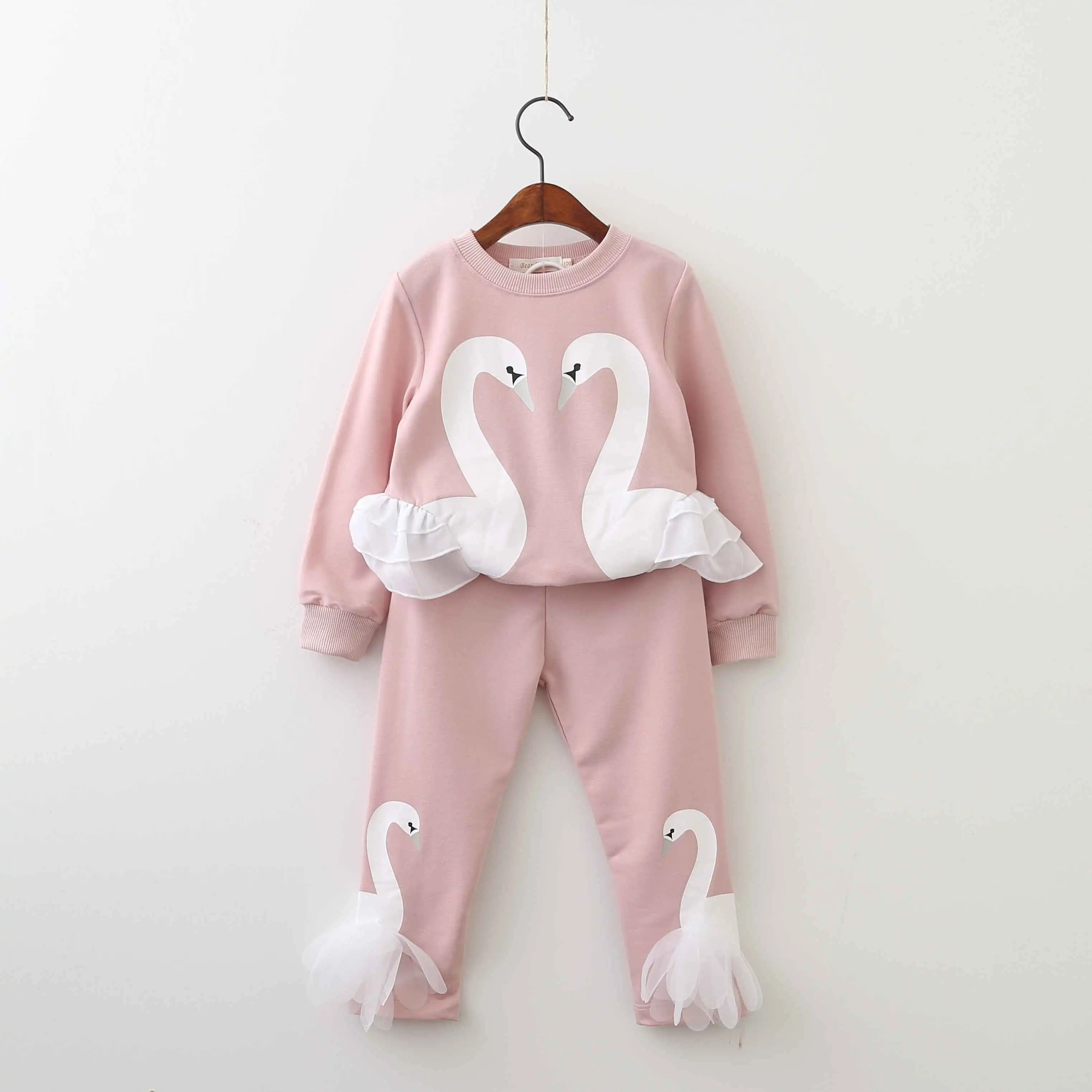 AZ1086-Pink Keelorn/комплекты зимней одежды для девочек; Новинка года; комплекты одежды для активных мальчиков; одежда для детей; костюм из толстовки с принтом и штанов - Цвет: AZ1086-Pink