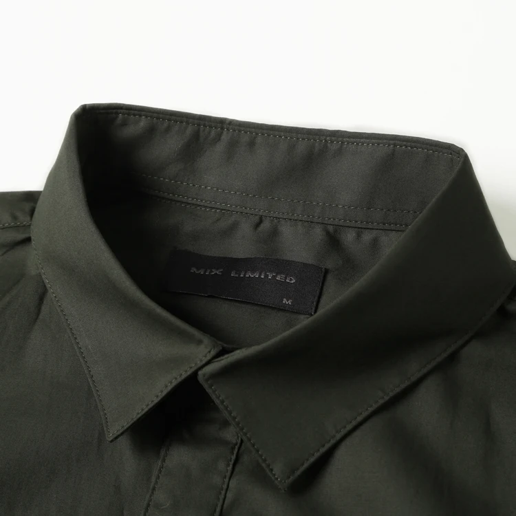 Новые осенние модные брендовые Для мужчин Костюмы Slim Fit рубашка с длинными