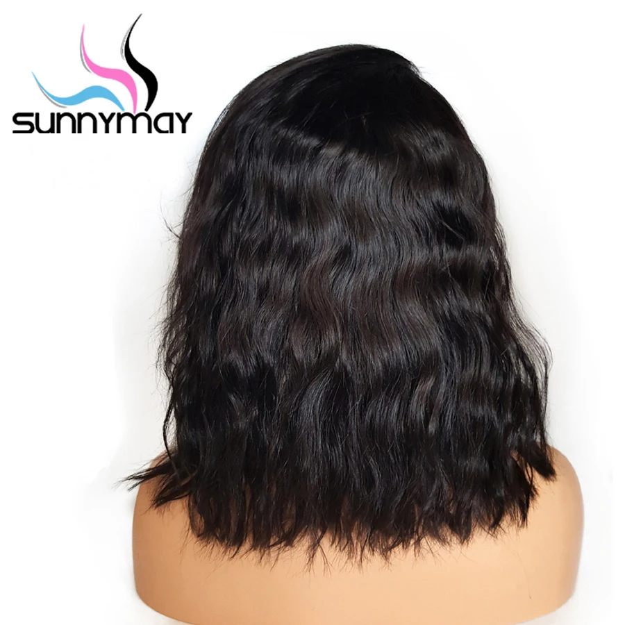 Sunnymay 13x4 короткий Боб на шнуровке передние человеческие волосы парики с детскими