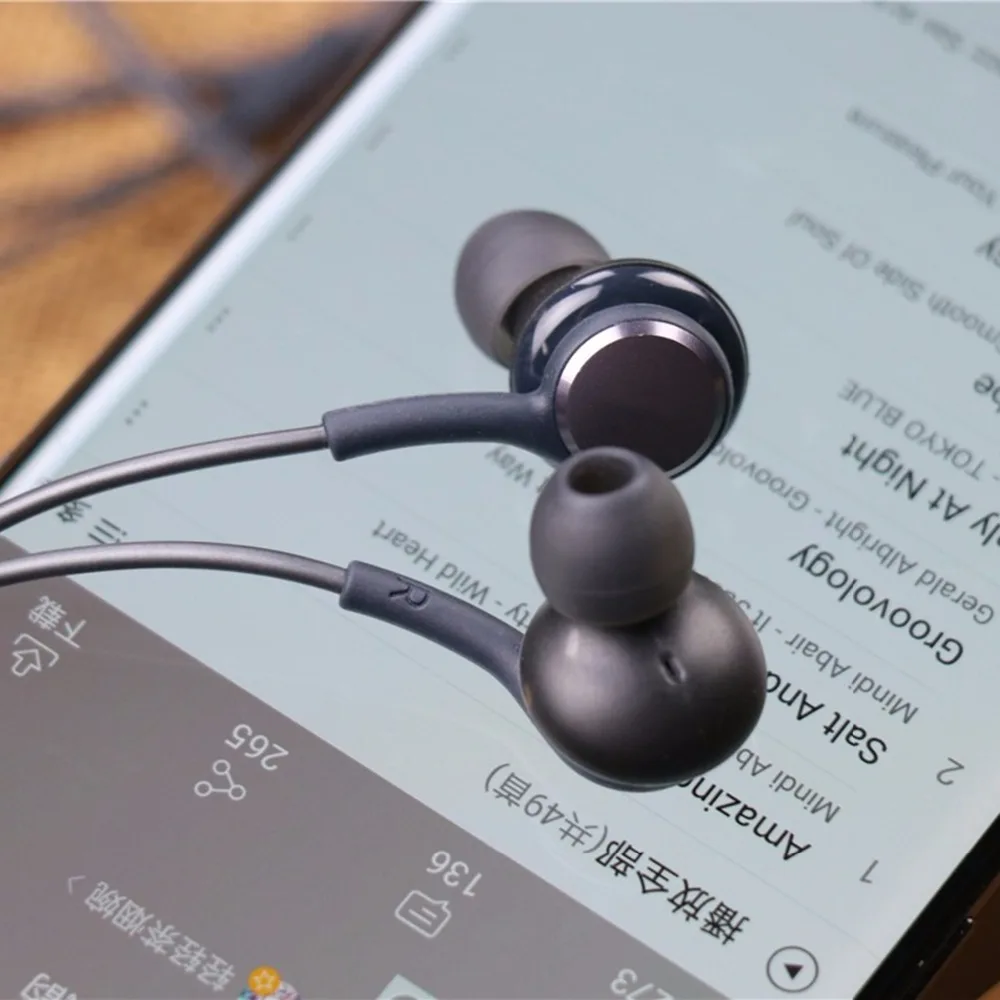 Для samsung S8 S9 Note 8, спортивные наушники с микрофоном, 3,5 мм, вставные проводные наушники, наушники, стерео гарнитура для геймера, универсальная