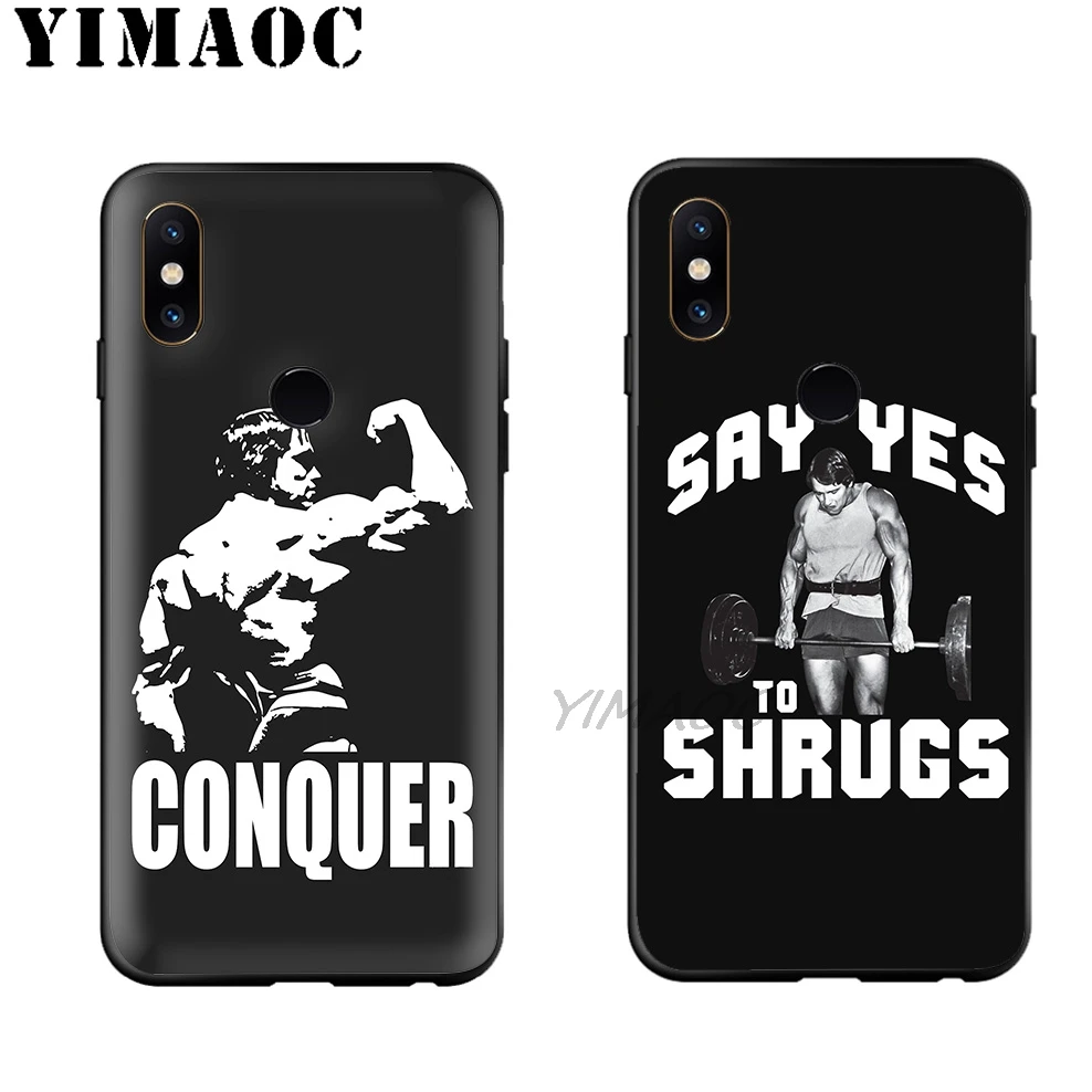 Мягкий чехол Conquer Gym Gain для бодибилдинга Xiaomi Redmi Note 7 6 6A 5 4 4X 4A 5A S2 7A GO K20 Plus Pro |