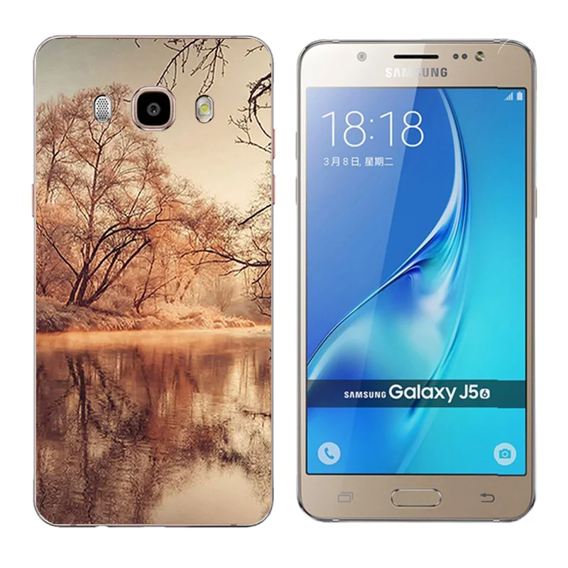 Чехлы для телефонов Funda Samsung Galaxy J5 2016 силиконовый чехол из ТПУ с принтом большого