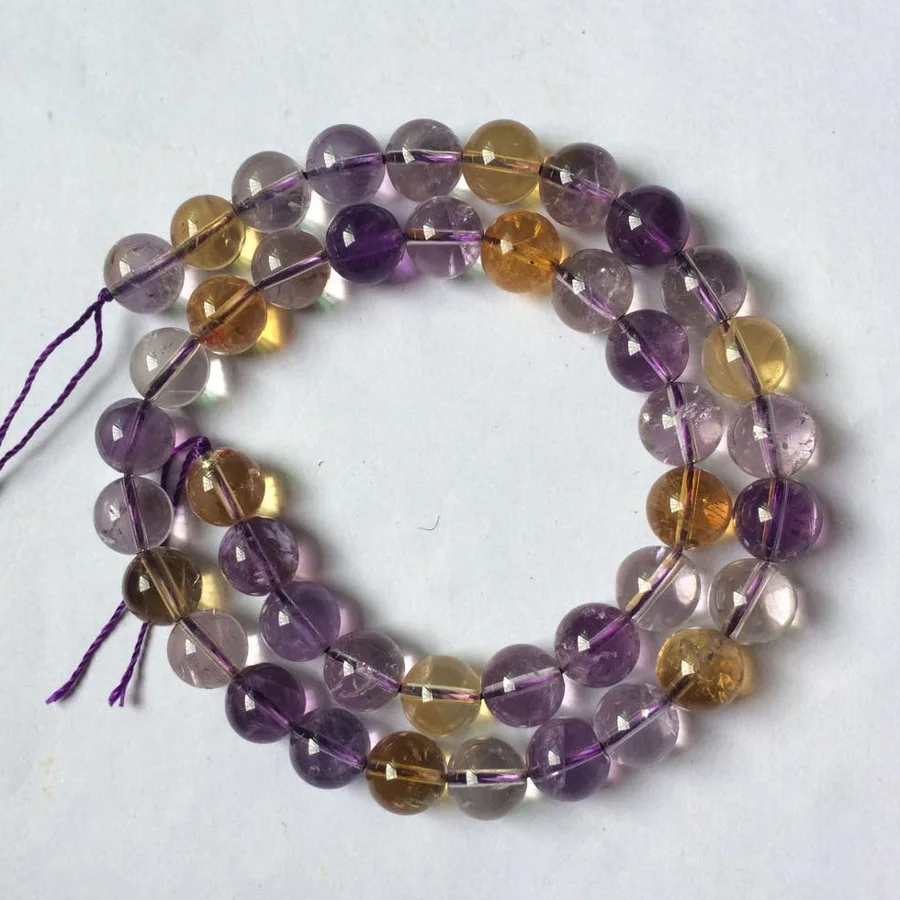 

9mm natural ametrine stone beads natural gemstone beads DIY loose beads for jewelry making strand 15" wholesale !