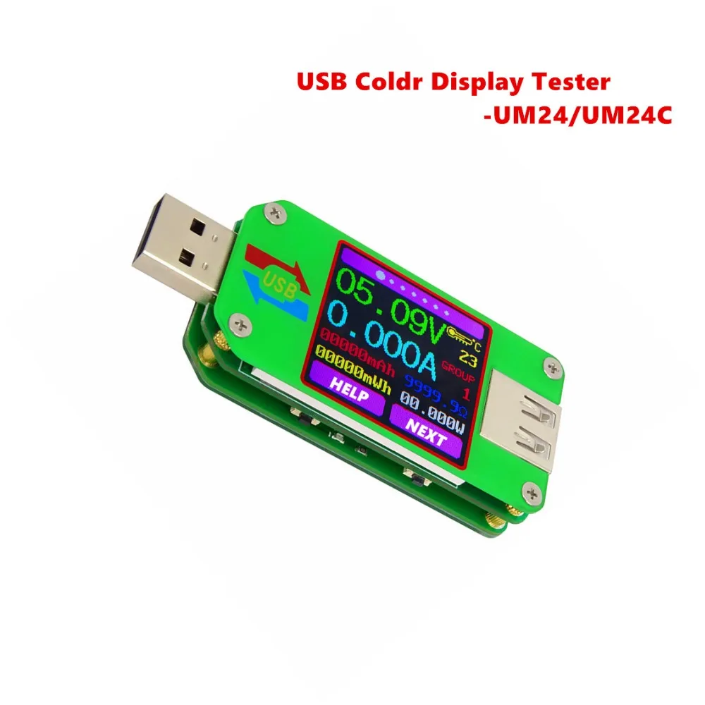UM24 UM24C USB 2 0 ЖК дисплей вольтметр амперметр измеритель напряжения заряда