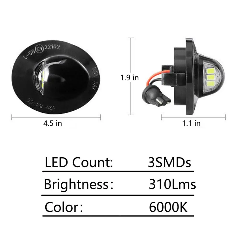 OE Fit 3 Вт полный светодиодный светильник для номерного знака Ford F150 Ranger Raptor Explorer