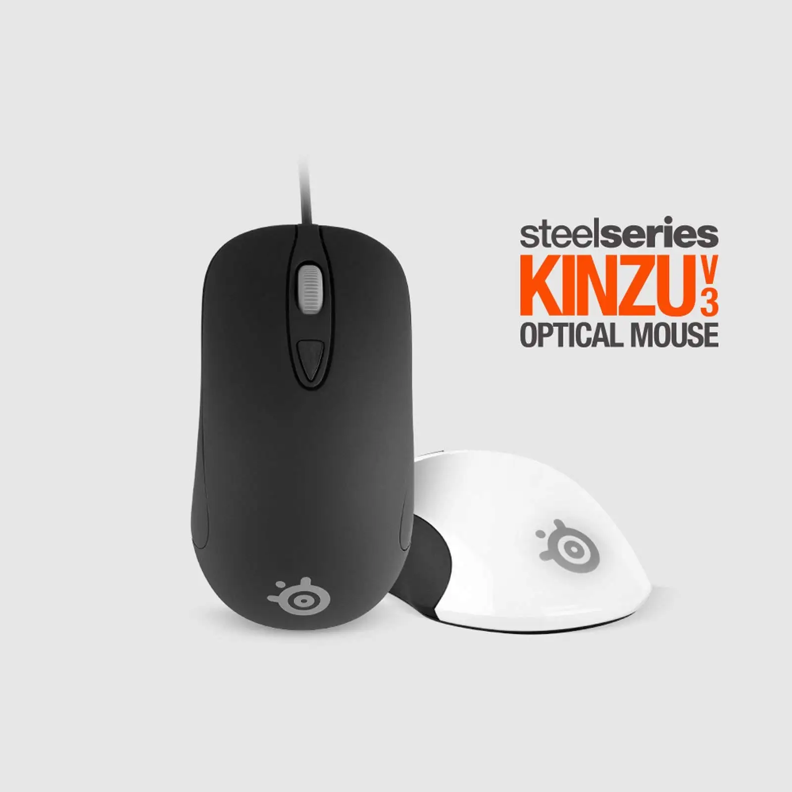 Совершенно новый! Оптическая игровая проводная мышь Steelseries KINZU V3 4 кнопки черная и