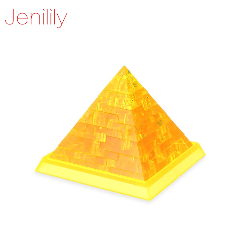 42 шт. 3D пазлы пирамиды для творчества|3d puzzle|puzzle jigsawchildren education |