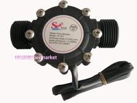 water flow sensor dn25 dc3 5 24v 1 inch 2 100lmin hall flowmeter heat pump water heater flow meter switch counter
