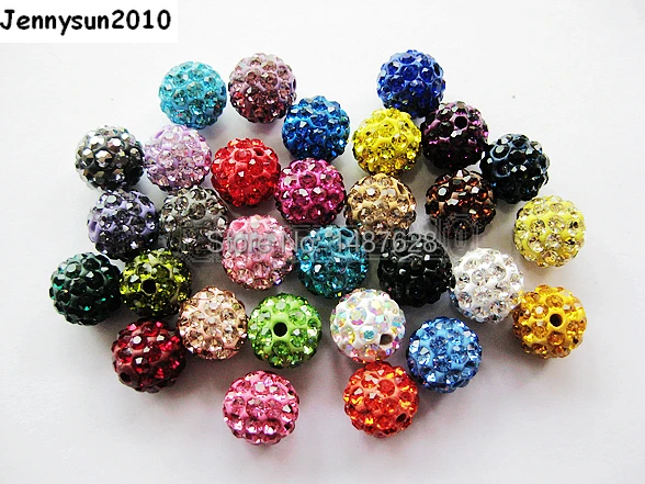 Высококачественные круглые бусины из чешского хрусталя паве со стразами глины