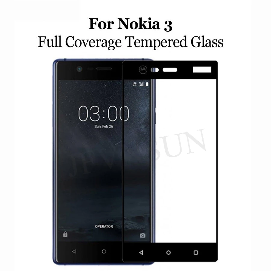 Для Nokia 5 3 6 закаленное стекло ультратонкое 9H противоударное полное покрытие