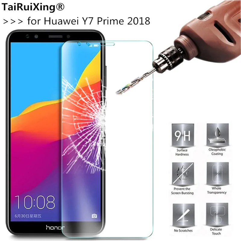 2.5D 0 26 мм защитное покрытие 9h из закаленного стекла для экрана huawei Y7 Prime 2018