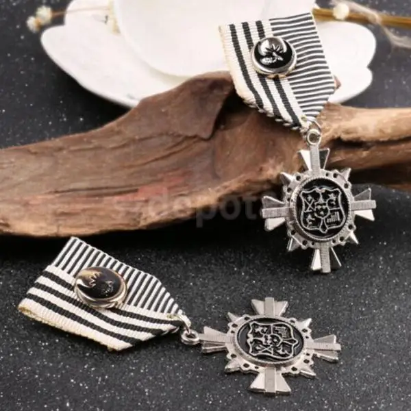 1 шт. модные вечерние платья Унисекс в стиле стимпанк серебристого цвета брошь