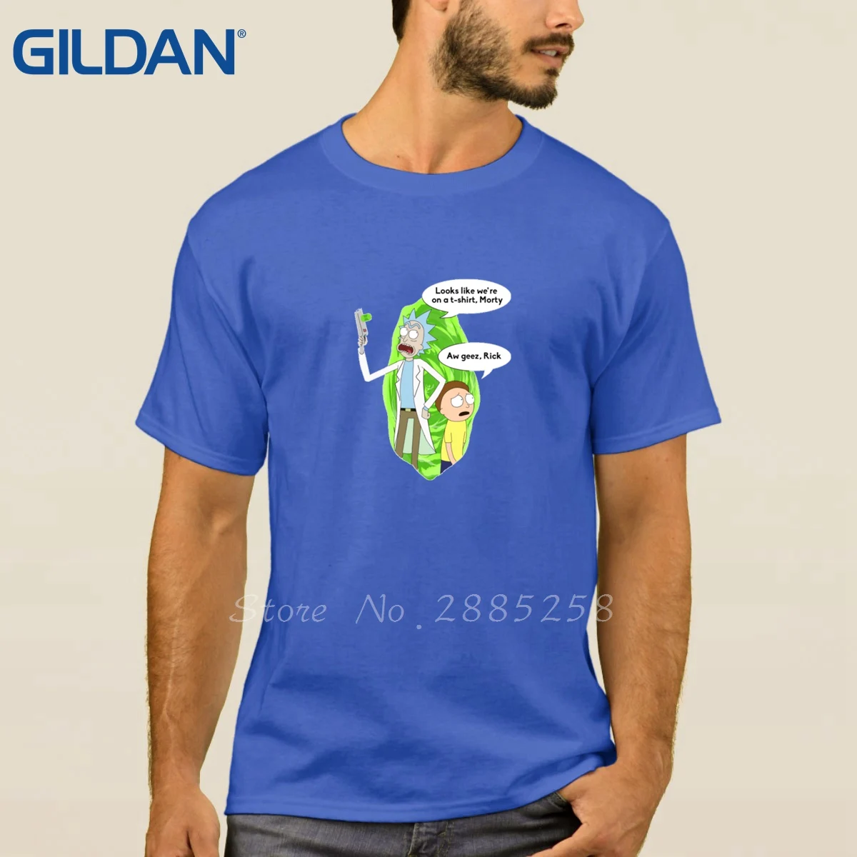 Hip T-Shirts Men Ripple Junction Rick And Morty Ship Dumping Gray Tee Shirts Cotton Animal | Мужская одежда