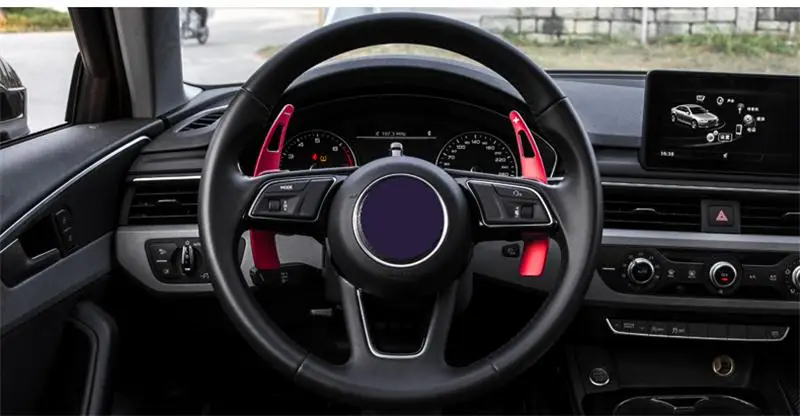 Автомобильный Стайлинг для Audi A4 B9 A5 рулевое колесо сдвиг весло расширение рычаги замена крышки Sitcker интерьер авто аксессуары