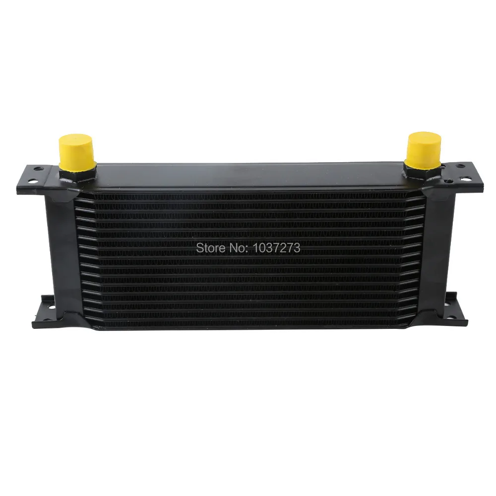 

BLACK UNIVERSAL 16 ROW AN-10AN ENGINE TRANSMISSION RACING OIL COOLER