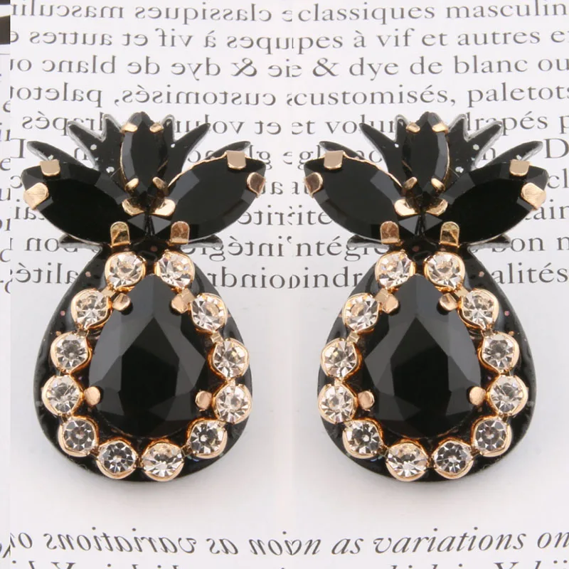 Длинные серьги с кристаллами NeeFu WoFu большие женские из смолы брендовые