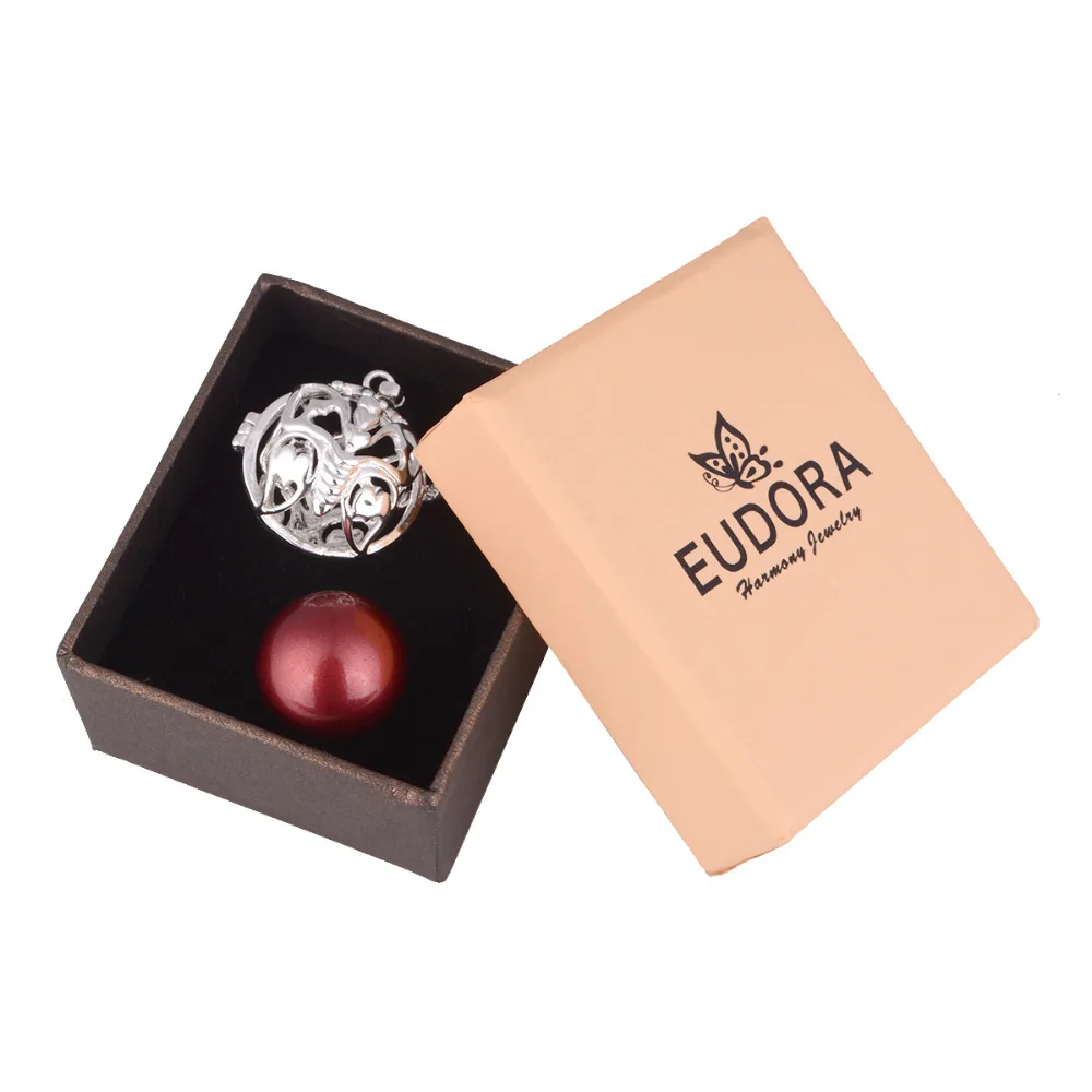 

Harmony Hollow Butterfly Pendant Cage Locket with Mix Color Angel Caller Ringing Chime Pendant For Pregnant Women