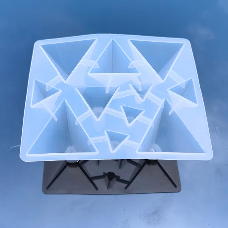 Resin Jewelry Liquid Silicone Mold Big Pyramid Shape DIY Mold Resin Molds Making Finding Accessories