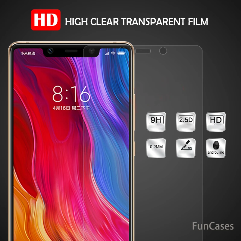 Закаленное стекло для Xiaomi mi 8 SE Защитная пленка экрана 9 H 2.5D телефона | Мобильные