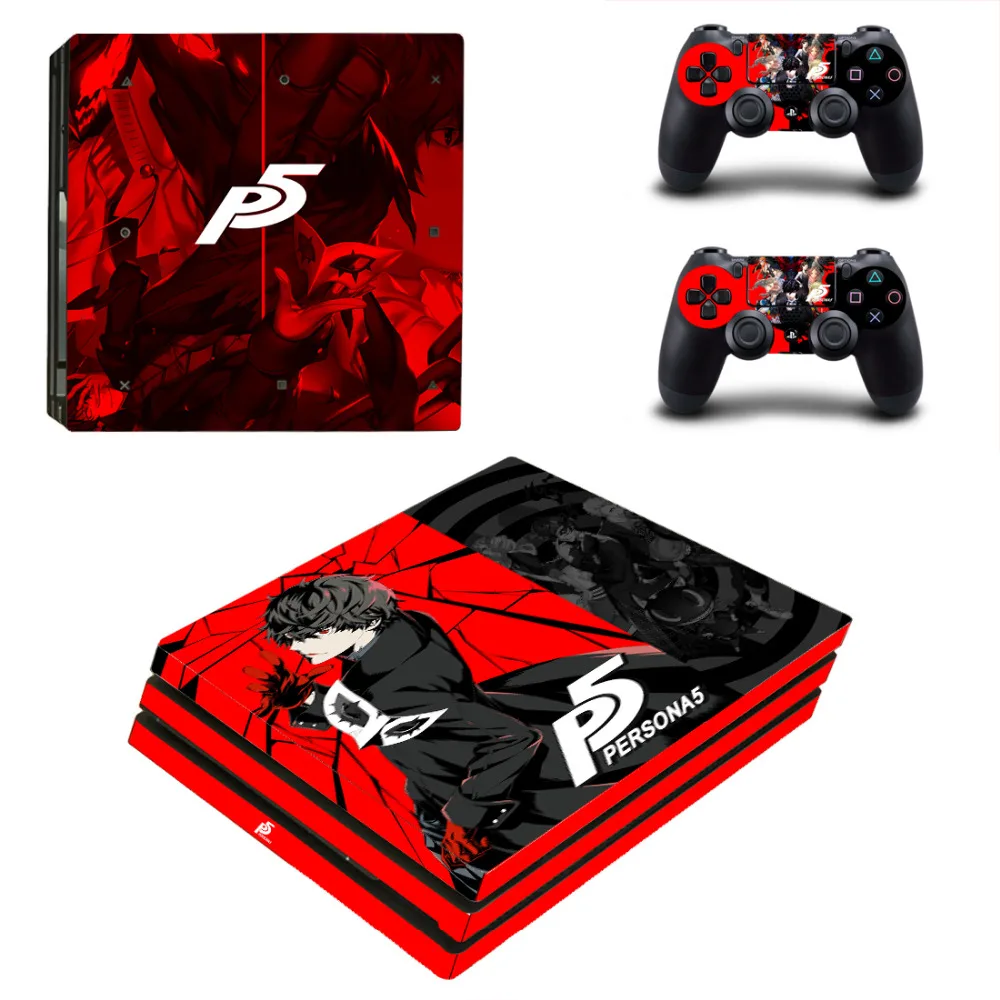 Persona 5 P5 PS4 Pro кожи Стикеры наклейка для Игровые приставки 4 консоли и 2 контроллеры