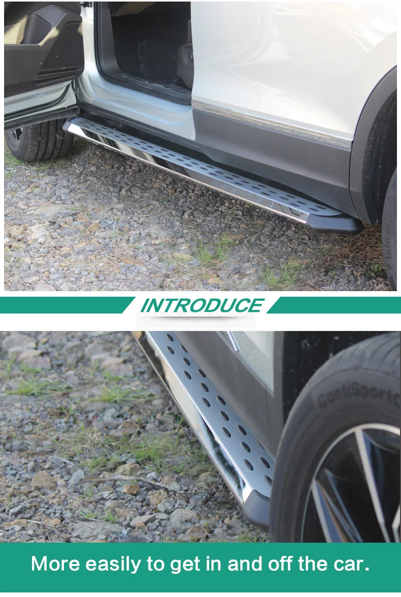 Side step running board side bar for Teramont Tigan Multivan To T-Rok T-Cross Tayron Tharu, high quality, heavy duty
