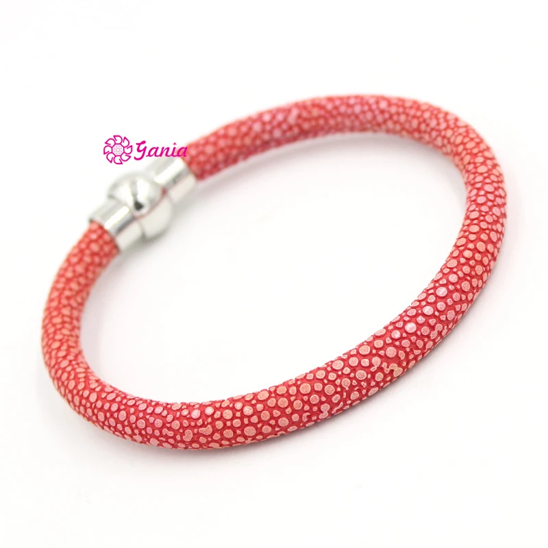 1 шт. Новое поступление магнитный браслет из красной искусственной кожи вощеной