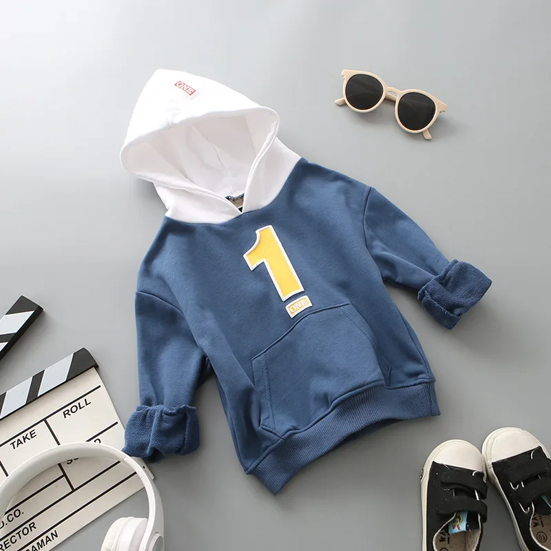 Для девочек и мальчиков с капюшоном осень 2018 Японии Стиль хлопок Printtied письмо