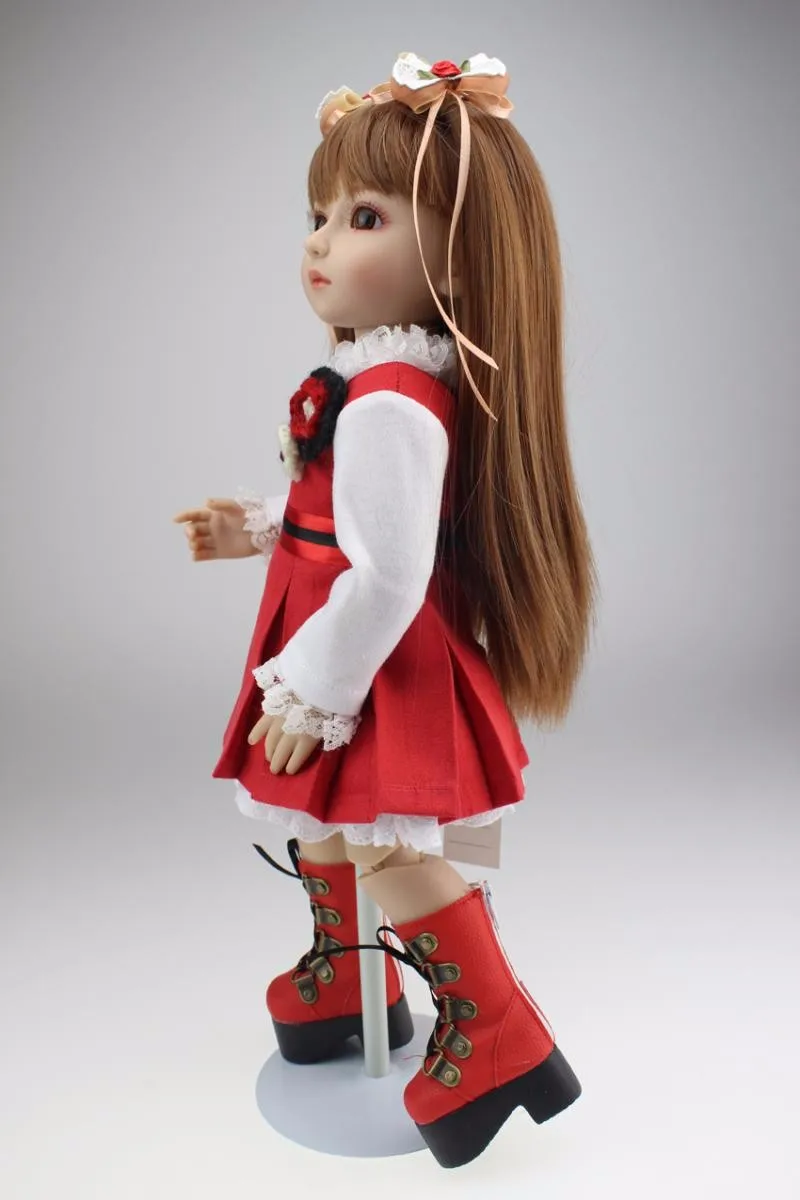 1/4 45 см шарнирное тело SD/BJD Кукла Принцесса малыш макияж Ангел bebe живая