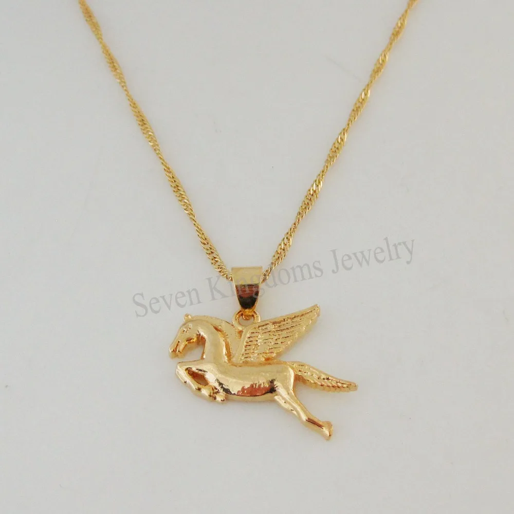 Минимальный заказ 10 долларов США смешанный дизайн ожерелье из желтого золота 24 к