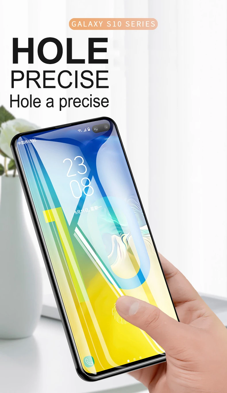 20D УФ жидкое изогнутое полностью клеевое закаленное стекло для samsung Galaxy S8 S9 S10 Plus Note 8 9 S10 5G S10E защита экрана УФ стекло