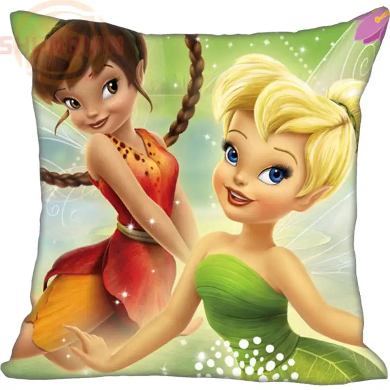 Модный бутик на заказ милый Tinkerbell квадратная наволочка модный Индивидуальный Дизайн наволочки - Цвет: Фиолетовый