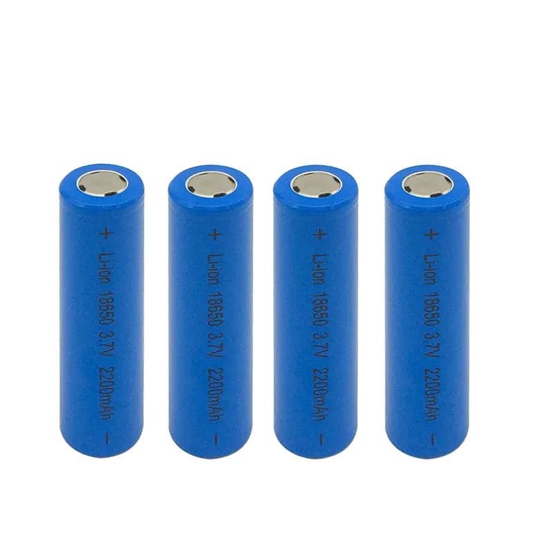 4 шт 18650 2200 mah 3,7 v литиевая батарея литий-ионная аккумуляторная батарея 18650 batteria плоские верхние батареи