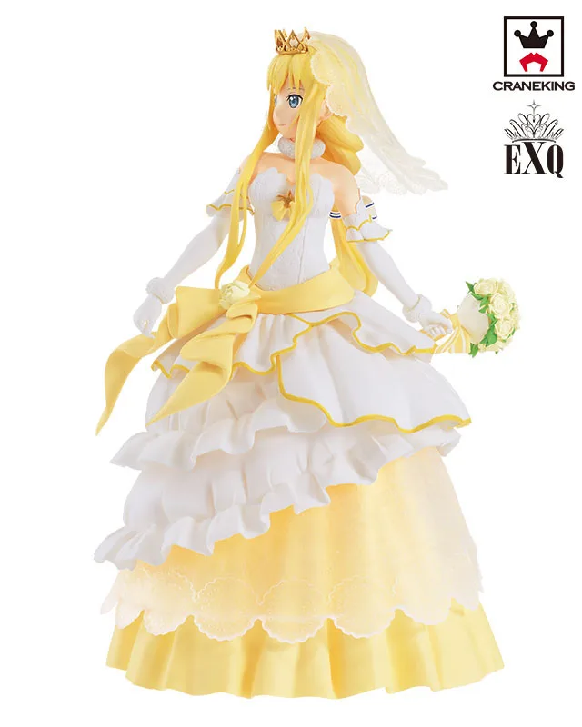 Коллекционная Фигурка Banpresto EXQ 100% оригинал свадьба Алиса из Sword Art Online Code Register |