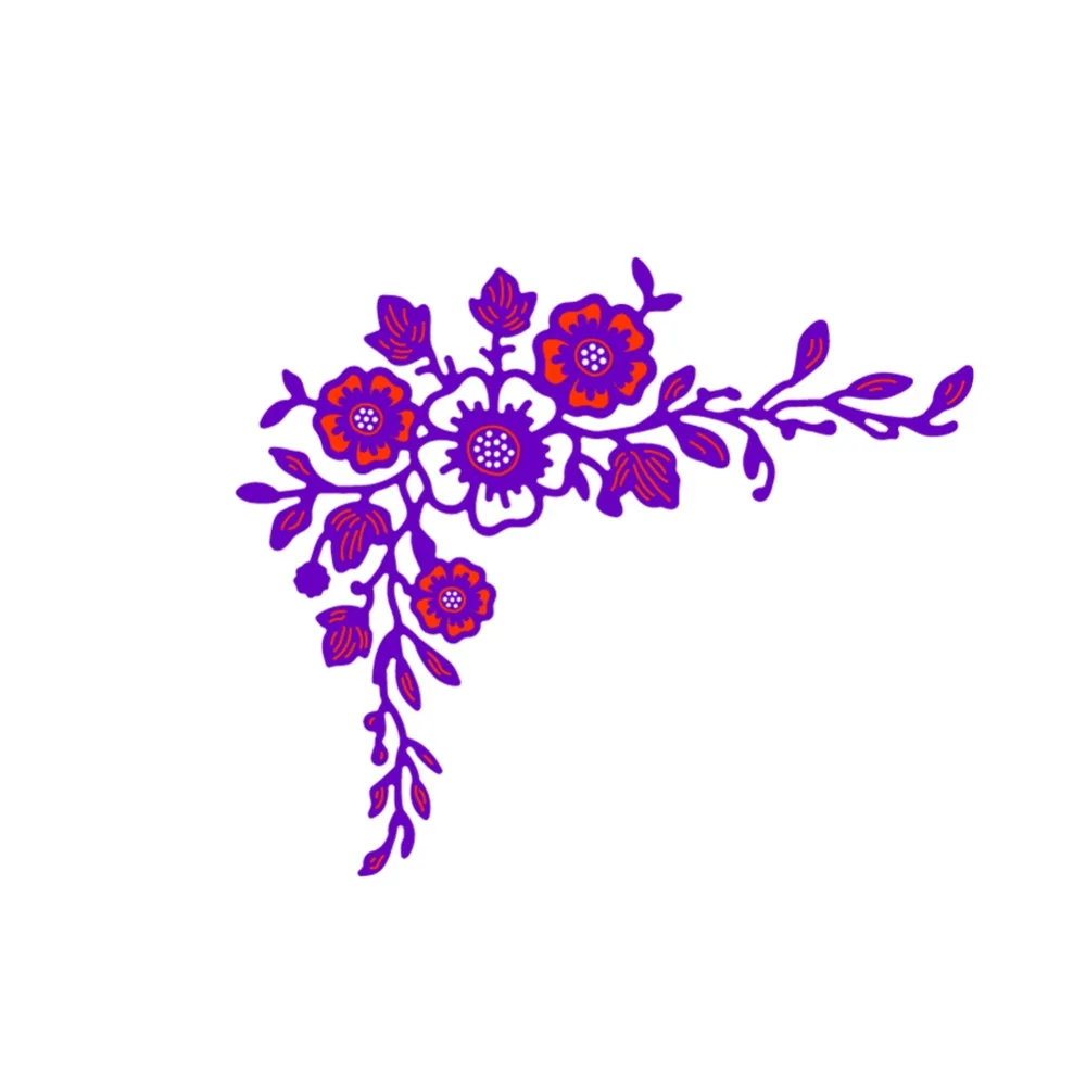 Металлические цветы Flourish прорезной трафарет для окраски Скрапбукинг Тиснение
