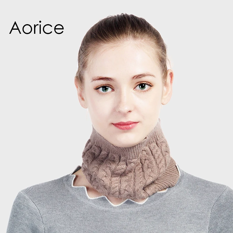 Зимняя брендовая шапка Aorice однотонные вязаные шапки с воротником используются