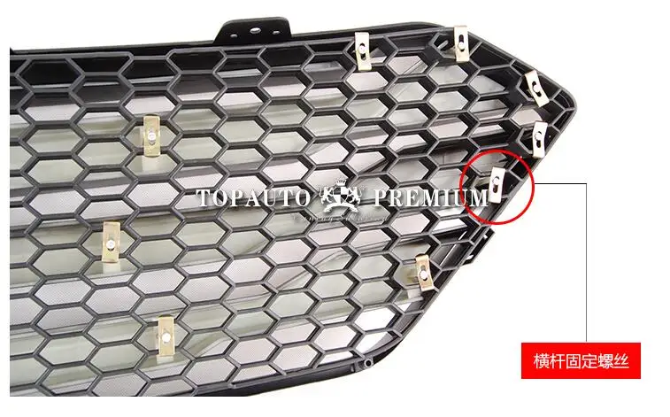 Подходит для hyundai ix45 Santa Fe 2013 автомобильный avant гриль решетка cas avec une bande pour средняя сетка для моделирования автомобиля-Стайлинг