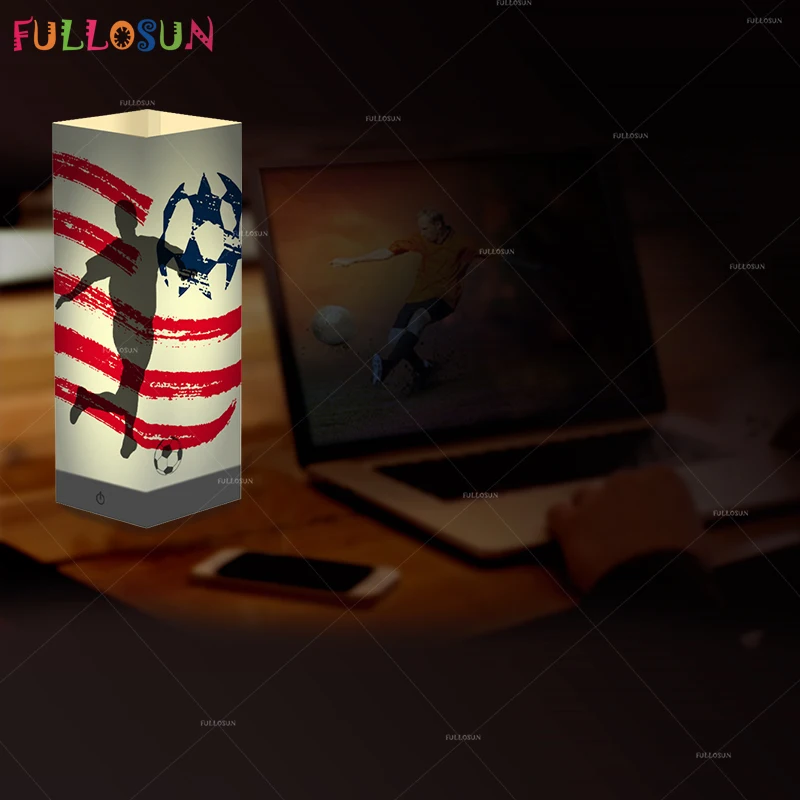 FULLOSUN светодиодные футбольные декоративные огни теплые цветные тени ночная лампа