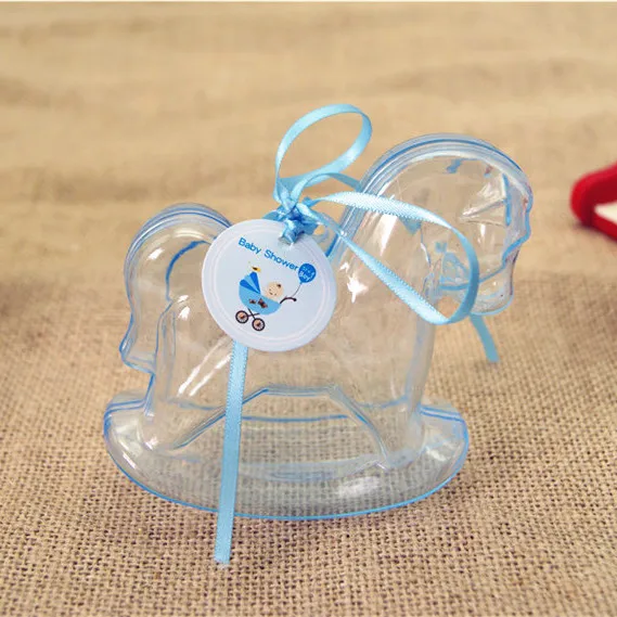 Бесплатная доставка милые пластиковые коробочки для конфет в форме лошади