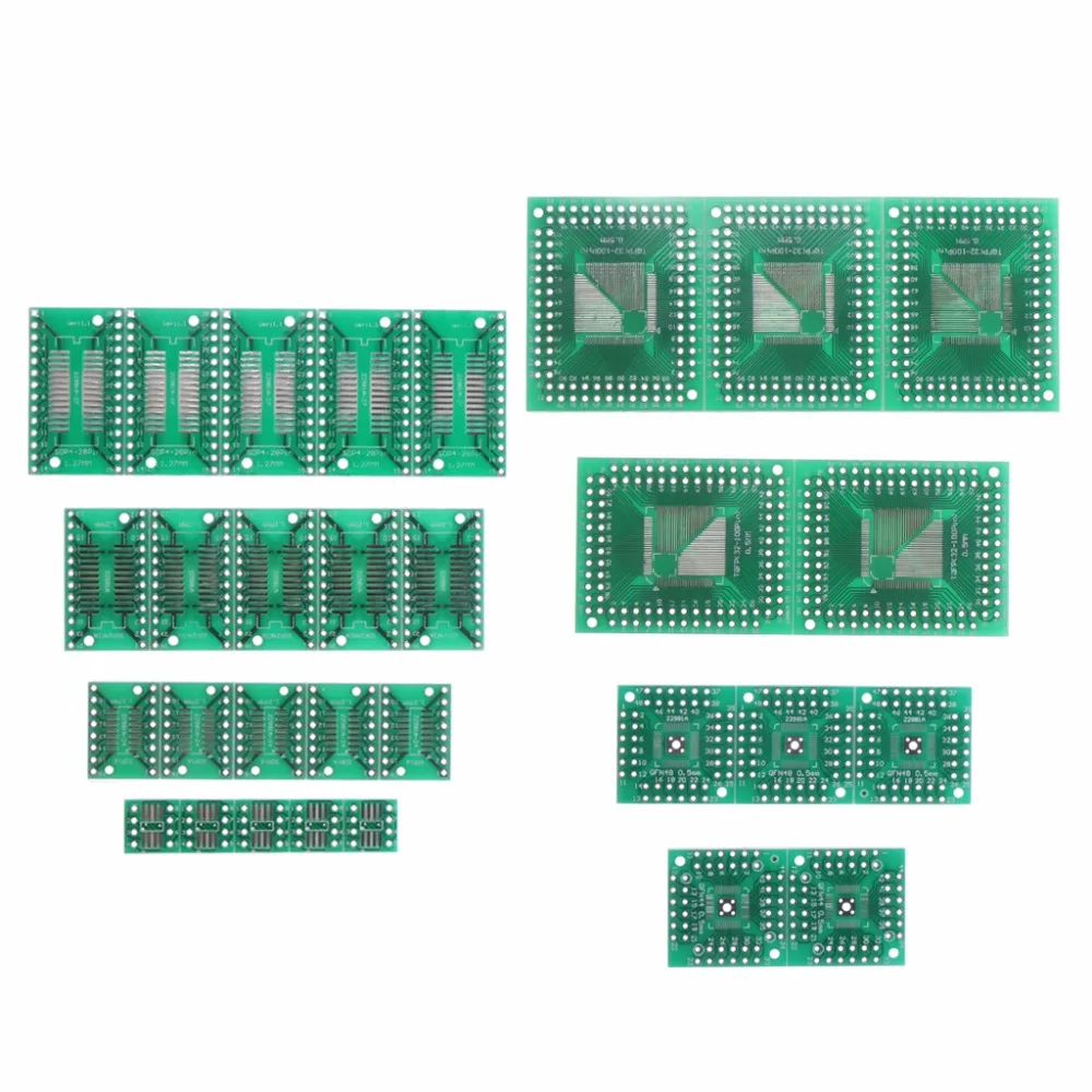 30 шт. комплект для печатной платы адаптер DIP SMD конвертер интегральных микросхем