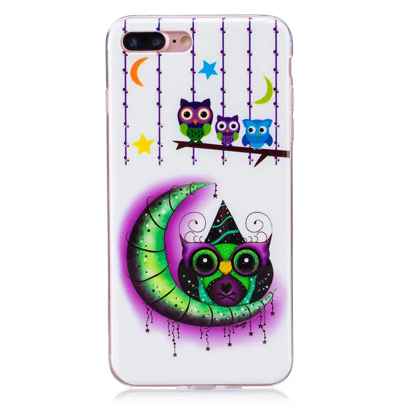 Чехол для iPhone 7 Plus 7G Блестящий Мягкий силиконовый чехол из ТПУ с аниме рисунком