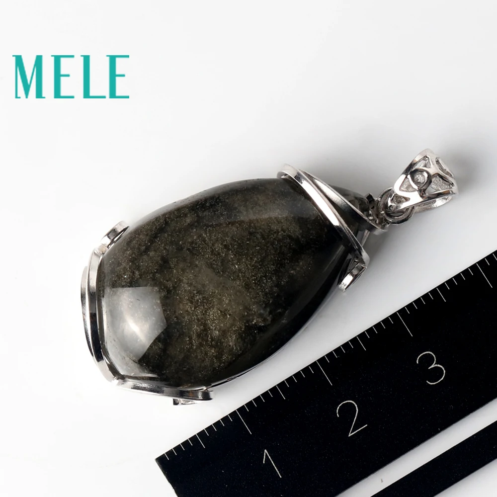 MELE natural green ghost phantom garden crystal pendants for women and man 20X33mm water drop good pervious Anti fatigue | Украшения и