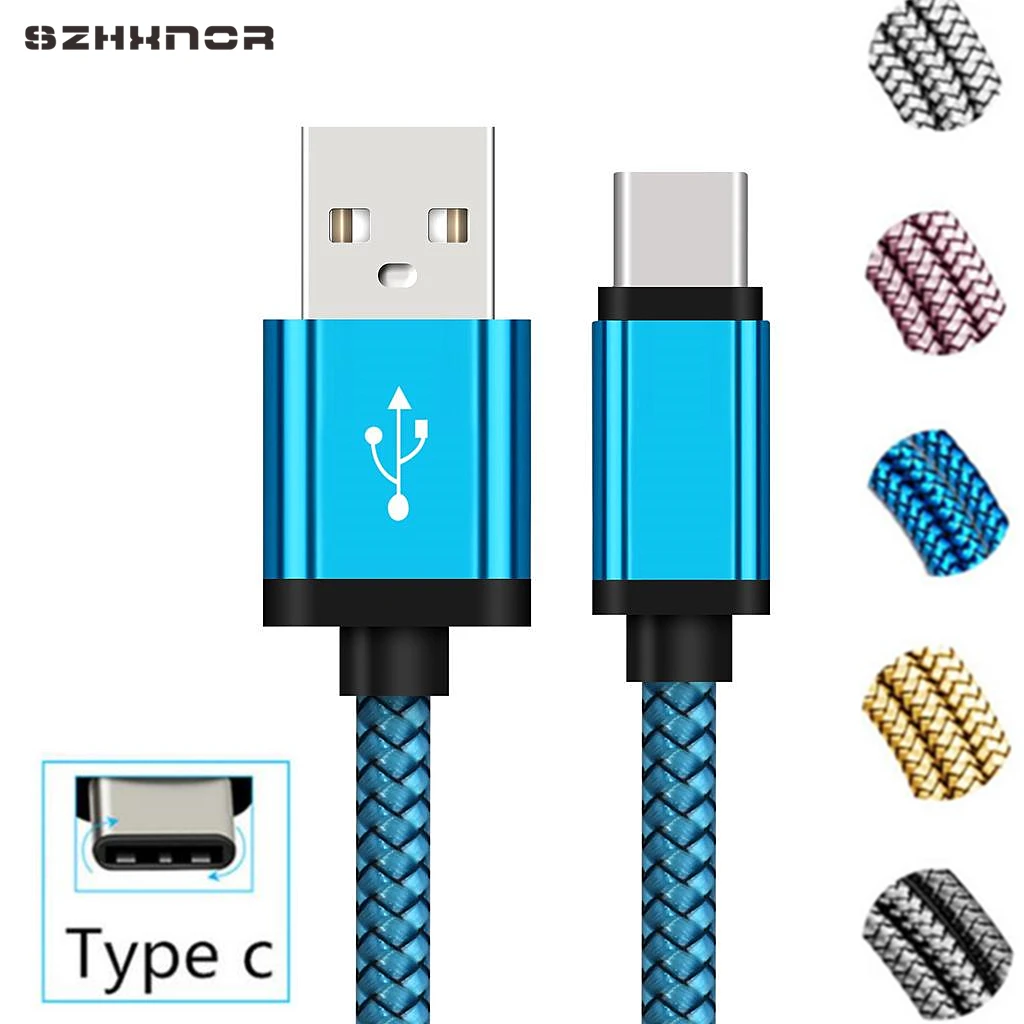 Тип C зарядное устройство 1 м 2 длинный USB Быстрый Кабель зарядного устройства
