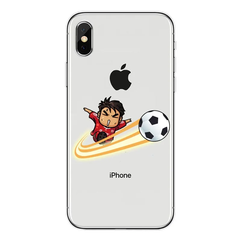 Футбольный Мягкий силиконовый чехол из ТПУ для iPhone XS Max 8 8Plus 7 6 6splus XR 5S
