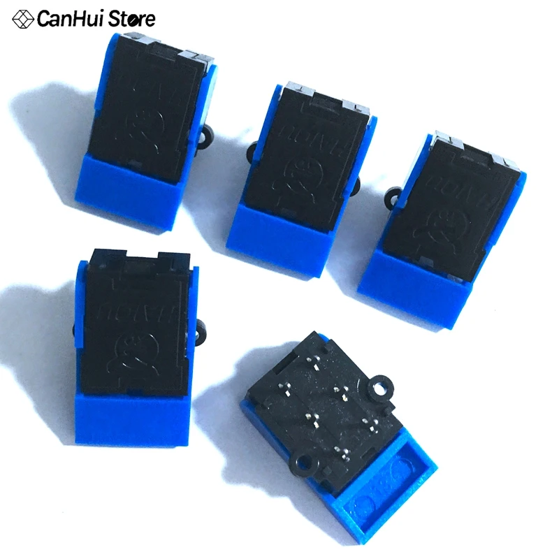 20Pcs/Lot 6pin Black Telephone Hook Switch Intercom Doorbell Plug Retainer Reed Household Appliances Accessories | Обустройство дома