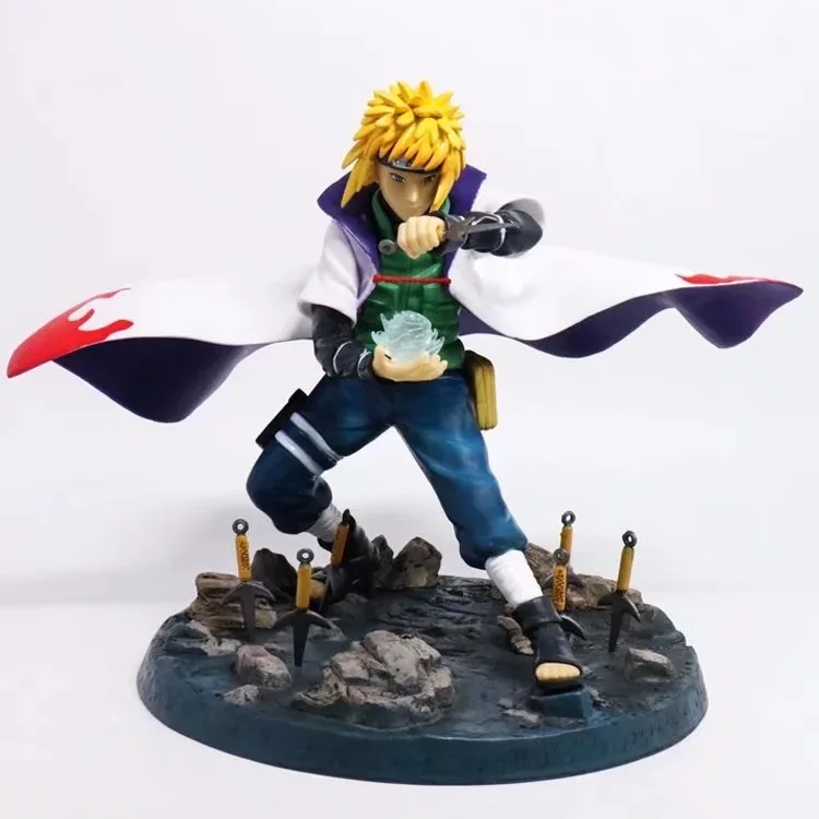 Аниме Япония Наруто Shippuden Yondaime Hokage намикадзэ Минато расенган ПВХ фигурка модель игрушки 22 см