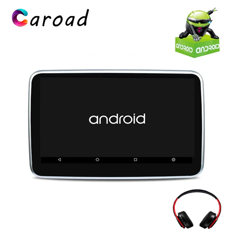Caroad 10 1 дюймовый Android 6 0 Автомобильный подголовник Mp5 Монитор сенсорный экран HD 1080P