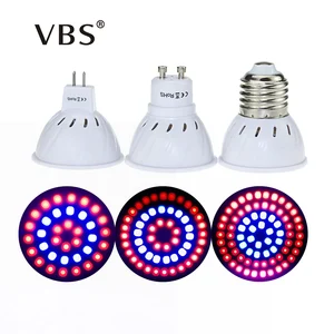 E27 GU10 MR16 лампы красный + синий полный спектр растут светильник LED для цветущих растений и гидропоники Освещение 36 48 72 светодиодов лампа